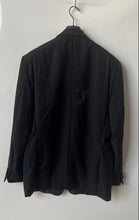 Load image into Gallery viewer, Calvin Klein Mens Black Long Sleeve Three-Button Blazer Jacket Size 48L