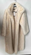 Load image into Gallery viewer, Anewsta Womens Beige Long Sleeve Collared Open Front Overcoat Size L 8/10 w/ Tag