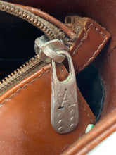 Load image into Gallery viewer, Alexander Womens Brown Leather Inner Pocket Zip Top Shoulder Purse Worn