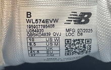 Load image into Gallery viewer, New Balance Unisex 574 Core WL574EVW Gray White Sneaker Shoes Size M8.5 W10 B