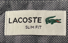 Load image into Gallery viewer, Lacoste Mens Gray Cotton Long Sleeve Collared Slim Fit Button-Up Shirt Size L