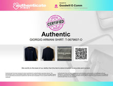 Load image into Gallery viewer, Authentic Giorgio Armani Beauty Womens Black Crew Neck Uniform T-Shirt Size L