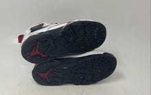 Load image into Gallery viewer, Nike Boys Air Jordan True Flight Black White Red Leather Sneakers Shoes Size 11C