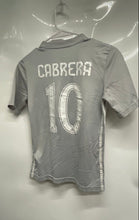 Load image into Gallery viewer, Adidas Boys Gray Strikers Miami FC Cabrera Soccer-MLS Jersey Size M 11-12Y
