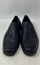Load image into Gallery viewer, Perry Ellis Mens Pablo Black Leather Square Toe Slip-On Loafer Shoes Size 10.5