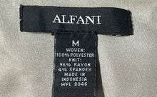 Load image into Gallery viewer, Alfani Womens Beige Black Sleeveless V-Neck Criss Cross Front Blouse Top Size M