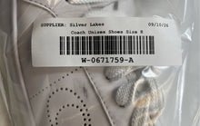 Load image into Gallery viewer, Coach Womens Lowline White Leather Round Toe Lace-Up Sneaker Shoes Size 8B