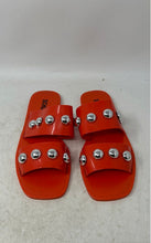 Load image into Gallery viewer, Schutz Womens Lizzie Orange Studded Open Toe Slip-On Slide Sandals Size 9