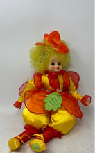 Load image into Gallery viewer, Curly Hair Soft Body Plush Baby Doll For Girls Yellow Red Flower Costume