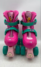 Load image into Gallery viewer, Disney Kids Pink Turquoise Minnie Mouse Four Wheeled Roller Skates Size J10-J13