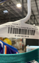 Load image into Gallery viewer, Champion Boys Green Orange White Taylor #99 Jersey Size XL (18-20)