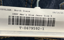 Load image into Gallery viewer, DKNY Womens Blue Dark Wash Pockets Stretch Denim Straight Leg Jeans Size 8