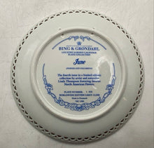 Load image into Gallery viewer, Bing & Grondahl White Country Garden Calendar Home Decor Collector Plate In Box