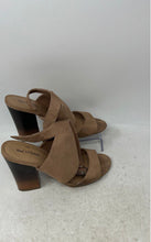 Load image into Gallery viewer, Call It Spring Womens Brown Perforated Block Heel Slingback Sandals Size 8.5