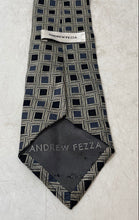 Load image into Gallery viewer, Andrew Fezza Mens Multicolor Geometric Print Silk Pointed Tie