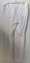 Load image into Gallery viewer, Tommy Hilfiger Womens White Linen Flat Front Regular Fit Trouser Pants Size 8