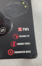 Load image into Gallery viewer, Maxell Mini Duo Black Bluetooth True Wireless In-Ear Earbuds Factory Sealed