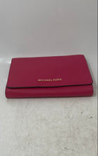 Load image into Gallery viewer, Michael Kors Womens Jet Set Pink Leather ID Window Card Holder Crossbody Bag