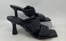 Load image into Gallery viewer, Abound Womens Qarly Black Leather Quilted Open Toe Slip-On Slide Sandals Size 7M