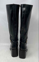 Load image into Gallery viewer, Vince Camuto Womens Black Block Heel Side-Zip Knee High Riding Boots Size 7M