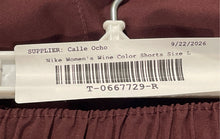 Load image into Gallery viewer, Nike One Womens Wine Color Dri-Fit Elastic Waist Pull-On Athletic Shorts Size L