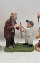 Load image into Gallery viewer, Lot Of 5 Pcs Flambro Multicolor Porcelain Mixed Variety Circus Clown Figurines