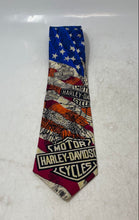 Load image into Gallery viewer, Harley-Davidson X Ralph Marlin Mens Multicolor Motorcycle Designer Tie