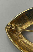 Load image into Gallery viewer, Authentic Swarovski Women's Gold-Tone Black Brooch With Crystal Accents