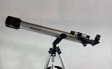 Load image into Gallery viewer, Celestron PowerSeeker 60AZ Silver Black Refractor Telescope With Tripod