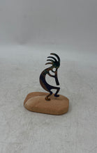 Load image into Gallery viewer, Kokopelli Dancer Metal Art Enameled Flute Player Statue Figure Sculpture