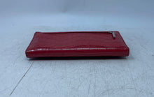 Load image into Gallery viewer, Unbranded Womens Red Genuine Leather Croc-Embossed Zipper Designer Snap Wallet