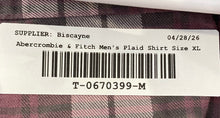 Load image into Gallery viewer, Abercrombie & Fitch Mens Multicolor Plaid Long Sleeve Button-Up Shirt Size XL