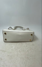Load image into Gallery viewer, Michael Kors Womens Selma White Leather Detachable Strap Zip Top Satchel Handbag