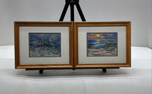 Load image into Gallery viewer, Carey Chen Ceramic Tile Mural Set Art Prints Taron Channel Fish Framed Set Of 2