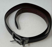 Load image into Gallery viewer, Penguin Mens Black Leather Adjustable Formal Dress Belt Size 36