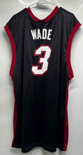 Load image into Gallery viewer, Adidas Mens Black Red Miami Heat Dwyane Wade #3 NBA Basketball Jersey Size 2XL