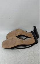 Load image into Gallery viewer, Ann Taylor Womens Brown Leather Open Toe Slip-On Block Platform Heels Size 8M