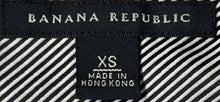 Load image into Gallery viewer, Banana Republic Womens White Black Striped Cotton Button-Up Shirt Size XS