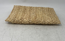 Load image into Gallery viewer, Unbranded Womens Beige Straw Flap Travel Envelope Clutch Purse