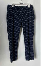 Load image into Gallery viewer, Tommy Hilfiger Womens Blue Polka Dot Flat Front Straight-Leg Ankle Pants Size 8