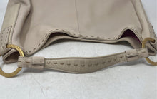 Load image into Gallery viewer, Sigrid Olsen Womens Beige Leather Inner Pocket Medium Shoulder Handbag
