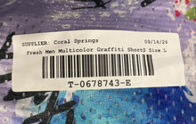 Load image into Gallery viewer, Fresh Prints Of Bel-Air Mens Multicolor Printed Graffiti Board Shorts Size Large