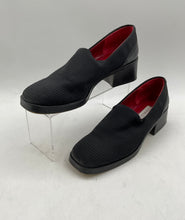 Load image into Gallery viewer, Donald Pliner Womens Alice Black Leather Slip-On Square Toe Loafer Shoes Size 8M