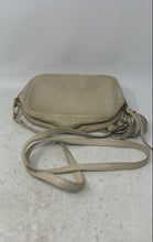 Load image into Gallery viewer, Womens Beige Genuine Leather Tassel Detachable Strap Zipper Crossbody Bag