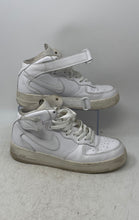 Load image into Gallery viewer, Nike Mens Air Force 1 Mid '07 315123-111 White Leather Sneakers Shoes Size 8