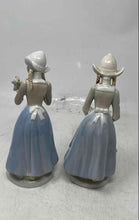 Load image into Gallery viewer, Crown Royals Porcelain Decorative Girl Flower And Goose Figurine Lot Of 2 Pieces