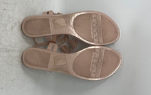 Load image into Gallery viewer, Melissa Womens Pink Alice In Wonderland Bow Buckle Thong Sandals Size 10