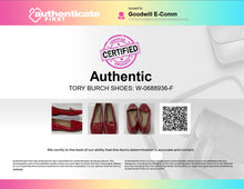 Load image into Gallery viewer, Authentic Tory Burch Womens Red Round Toe Slip-On Ballet Flats Size 9