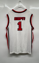 Load image into Gallery viewer, ESPN Mens White ESPN Sports Center #1 Basketball Jersey Size Large
