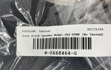 Load image into Gallery viewer, Sony Model SRS-BTM8 Black Portable Bluetooth Wireless Speaker System Not Tested